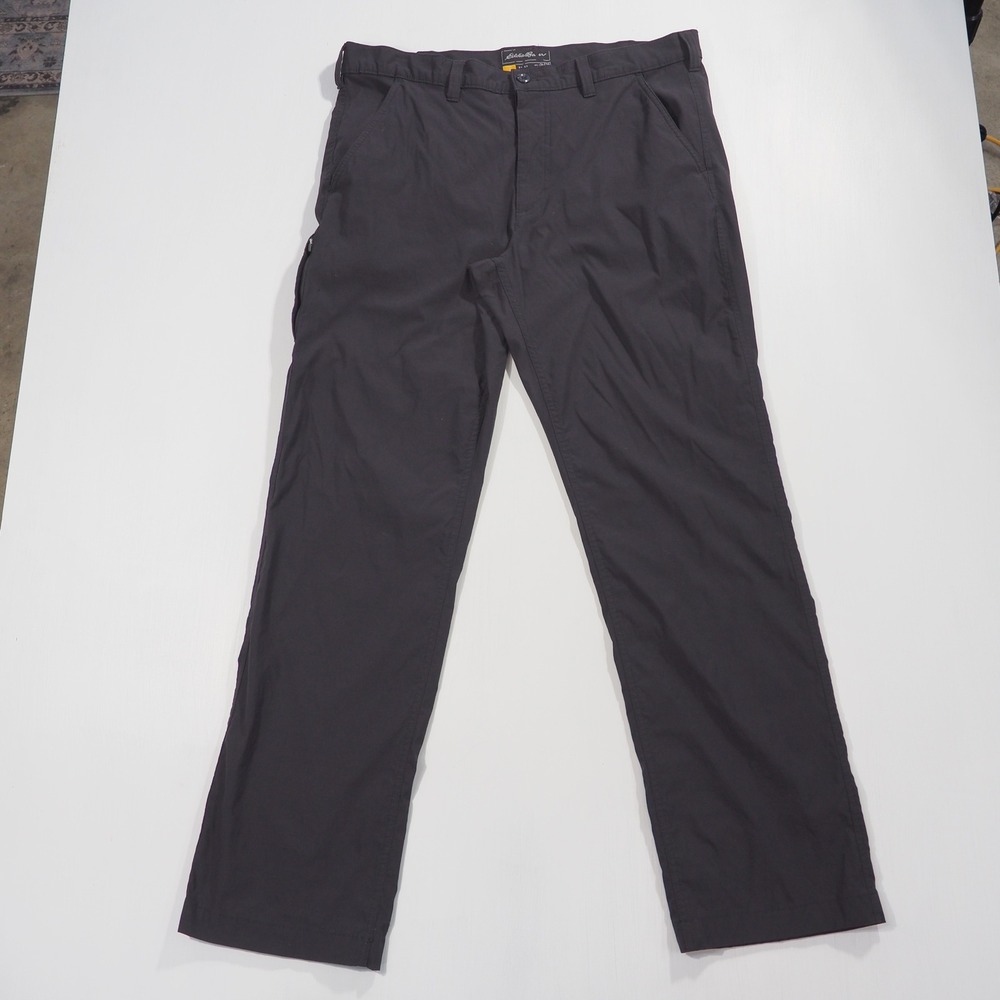 Eddie Bauer Pants Mens 38x34 Gray Hiking Performance Lightweight Outdoor